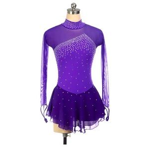 Purple lyrical contemporary pro dance costume